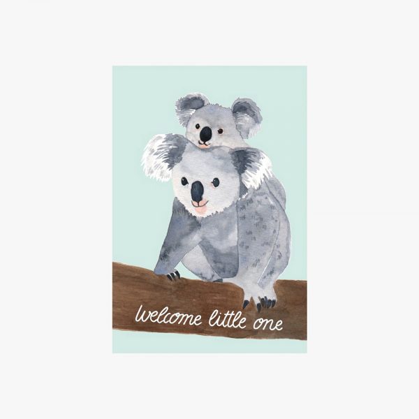 Carte double - Naissance Koala