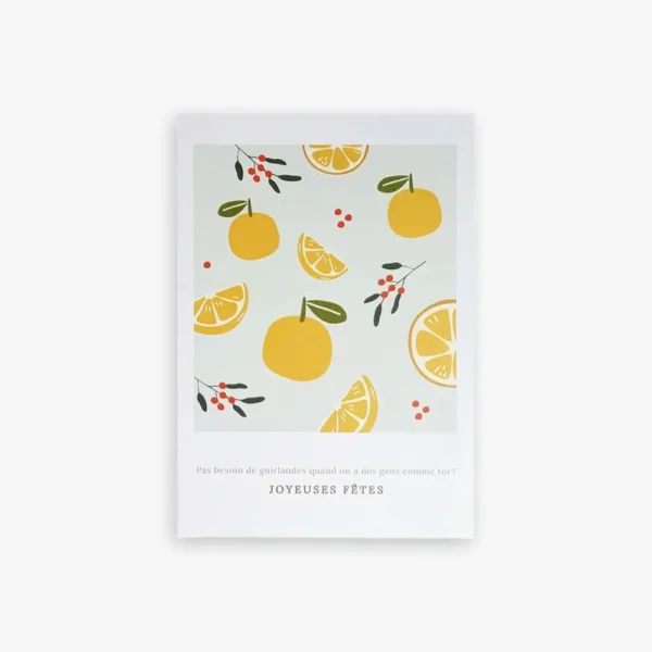 Carte avec enveloppe - Joyeuses Fêtes