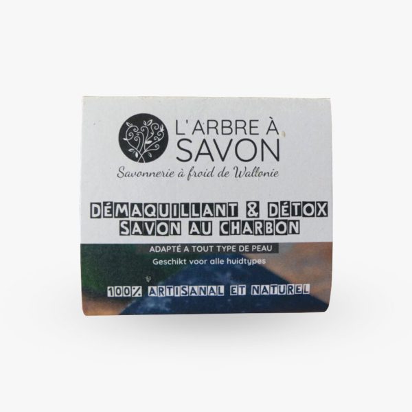 Savon visage au charbon démaquillant & détox