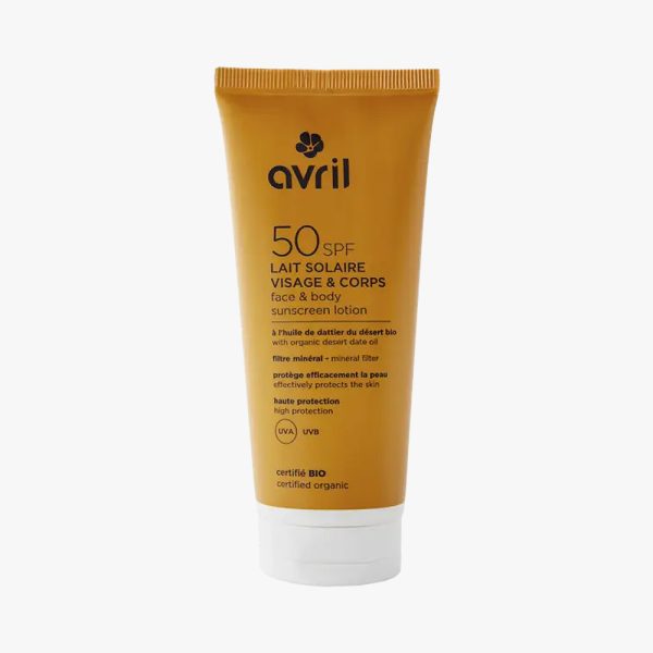 Lait solaire SPF50 certifié bio Avril