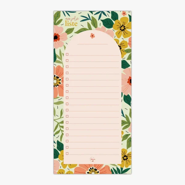 Bloc-notes - Floraison