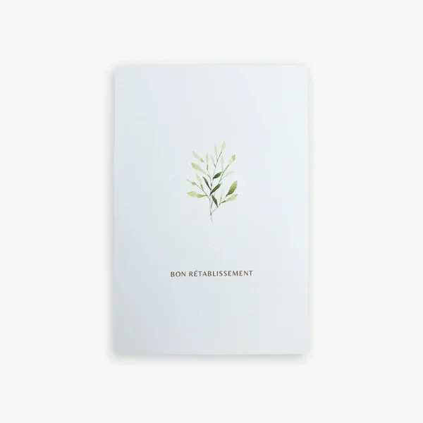 Carte avec enveloppe - Bon rétablissement