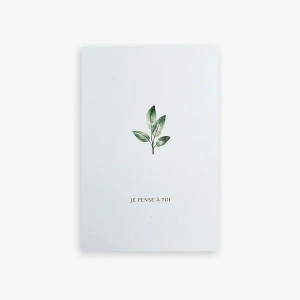 Carte avec enveloppe - Je pense à toi
