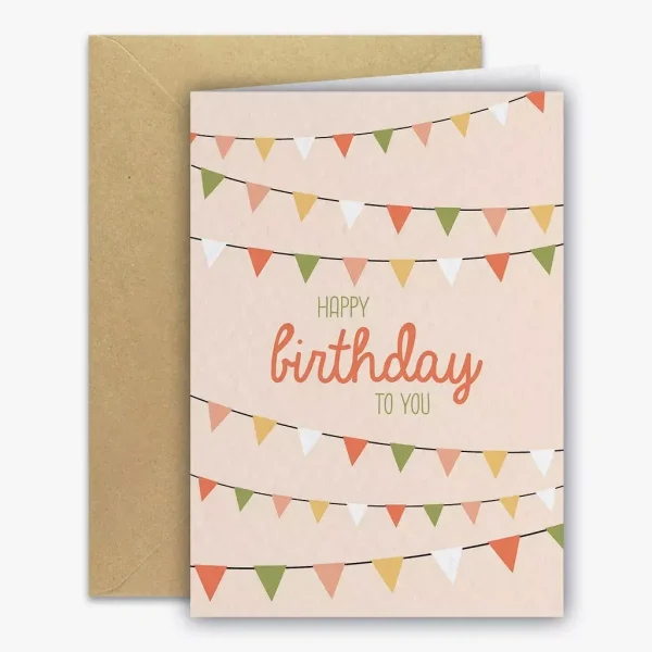 Carte anniversaire - Fanions