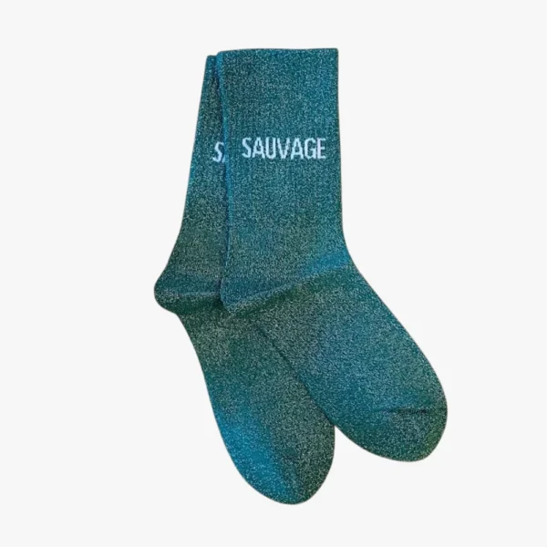 Chaussettes paillettes "Sauvage"