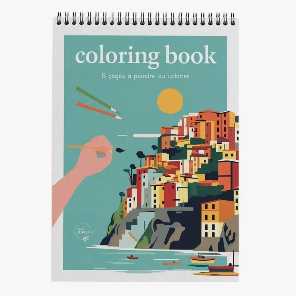 Carnet de coloriage A4 - Voyage